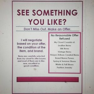 No reasonable offer refused